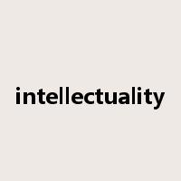 intellectuality是什么意思
