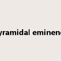 pyramidal eminence是什么意思