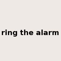 ring the alarm是什么意思