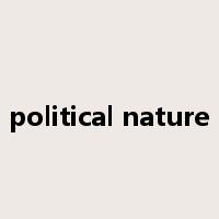 political nature是什么意思