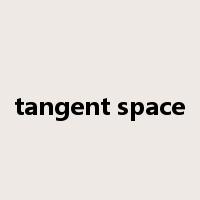 tangent space是什么意思
