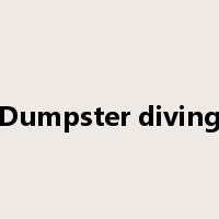 Dumpster diving是什么意思