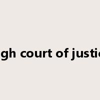 high court of justice是什么意思