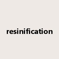 resinification是什么意思