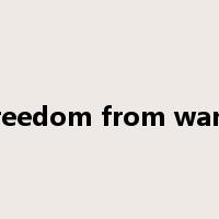 freedom from want是什么意思