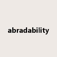 abradability是什么意思