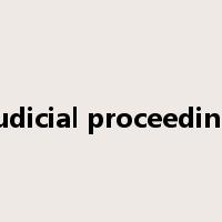 judicial proceeding是什么意思