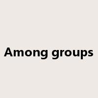 Among groups是什么意思