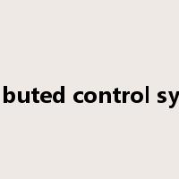 distributed control system是什么意思