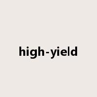 high-yield是什么意思