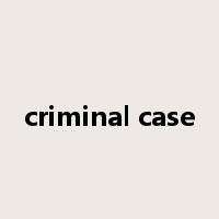 criminal case是什么意思