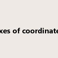 axes of coordinates是什么意思