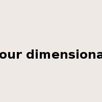 four dimensional是什么意思