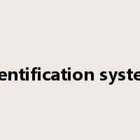identification system是什么意思