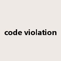 code violation是什么意思