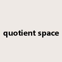 quotient space是什么意思