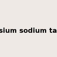 potassium sodium tartrate是什么意思