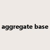 aggregate base是什么意思