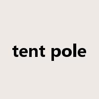 tent pole是什么意思