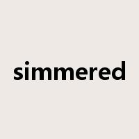 simmered是什么意思
