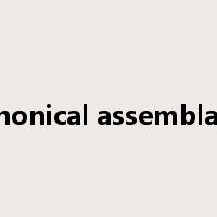 canonical assemblage是什么意思