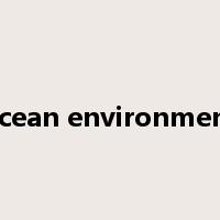ocean environment是什么意思