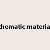 thematic material是什么意思