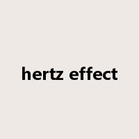 hertz effect是什么意思