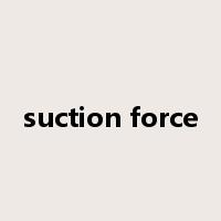 suction force是什么意思