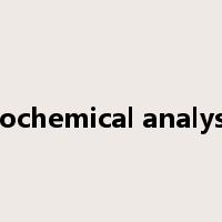 biochemical analysis是什么意思