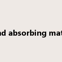 sound absorbing material是什么意思