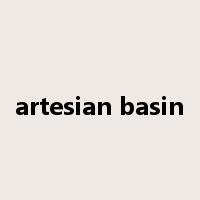 artesian basin是什么意思