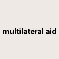 multilateral aid是什么意思