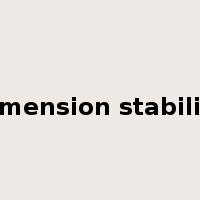 dimension stability是什么意思