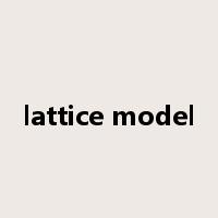 lattice model是什么意思