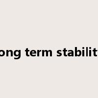 long term stability是什么意思