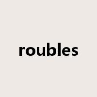 roubles是什么意思