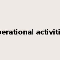 operational activities是什么意思