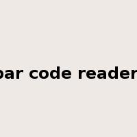 bar code reader-是什么意思
