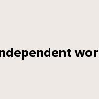independent work是什么意思