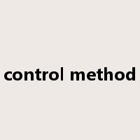 control method是什么意思