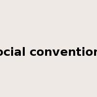 social conventions是什么意思