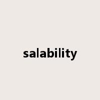 salability是什么意思