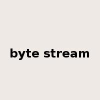 byte stream是什么意思