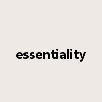 essentiality是什么意思