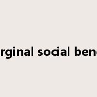 marginal social benefit是什么意思