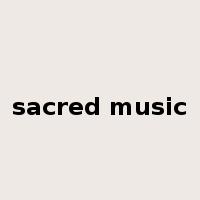 sacred music是什么意思