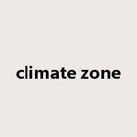 climate zone是什么意思
