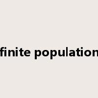 finite population是什么意思