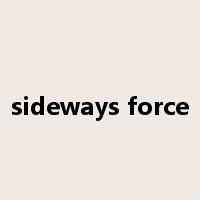 sideways force是什么意思